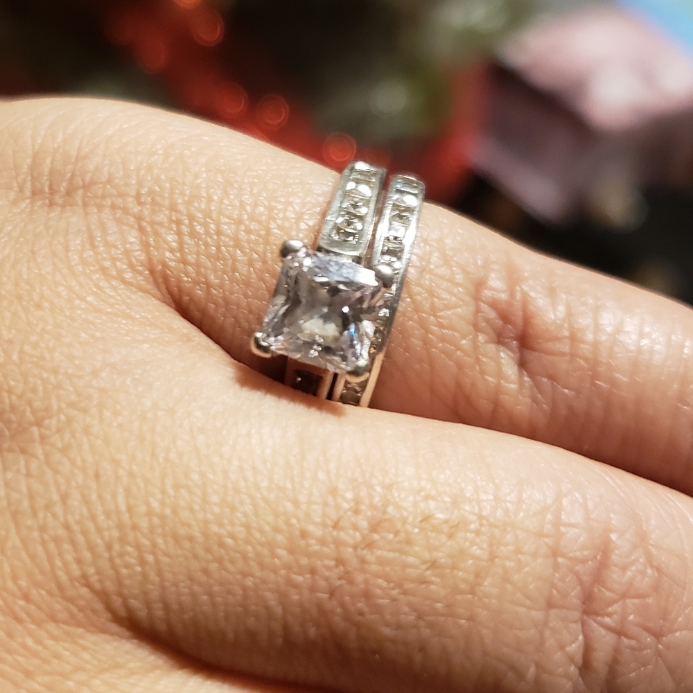 Man-made diamond ring